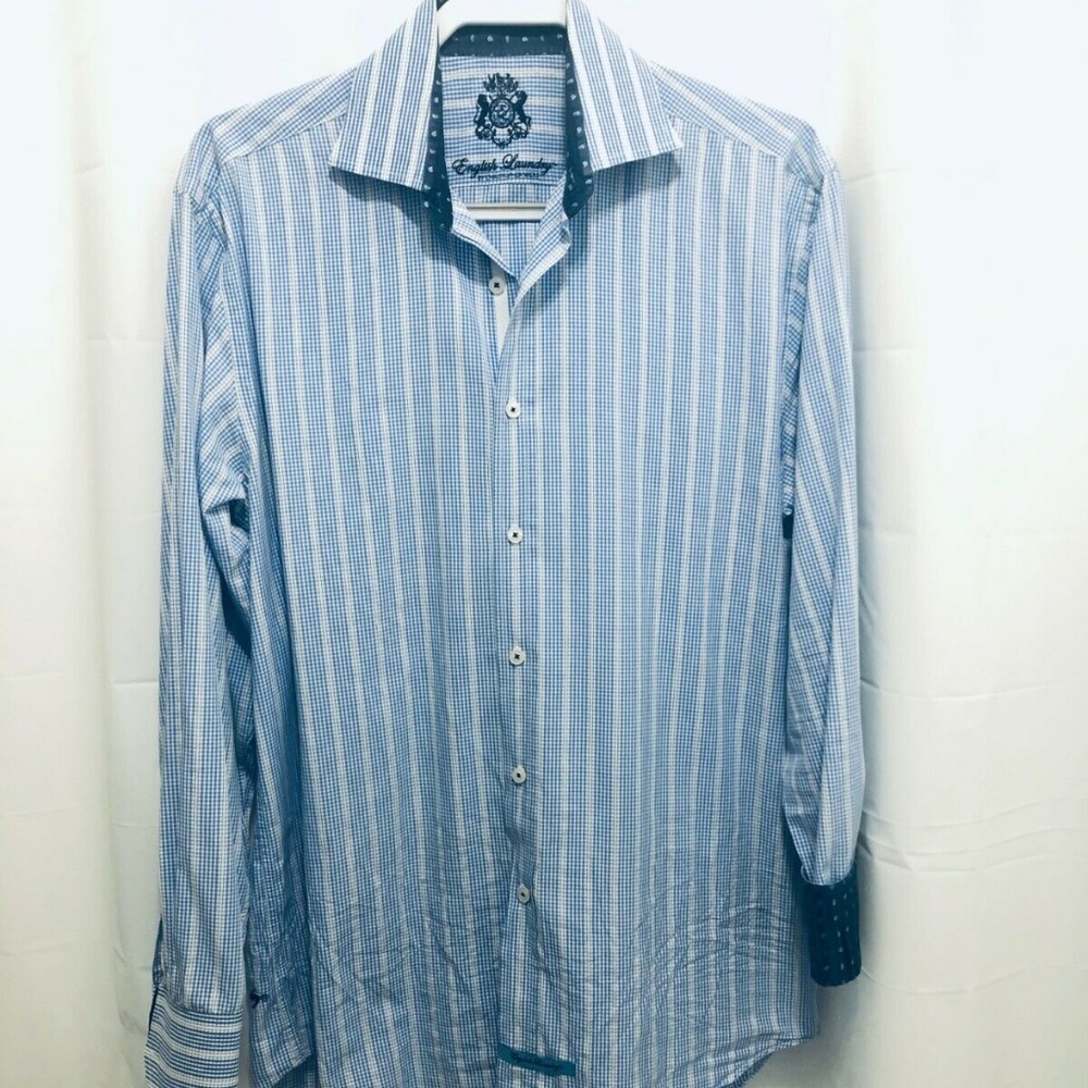English Laundry  Flip Cuff Shirt, Sz 16 34-35" ,PE